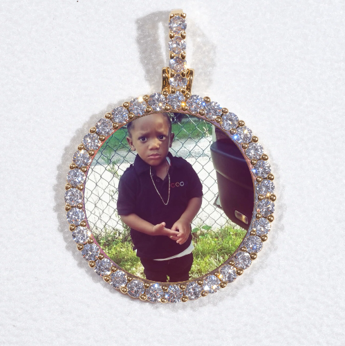 3D CIRCLE CUSTOM PICTURE PENDANT SMALL SIZE