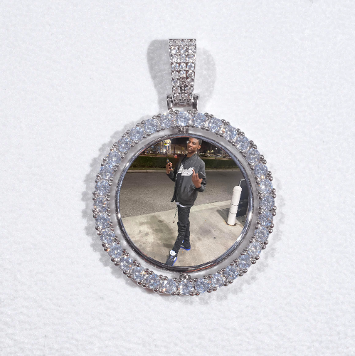 3D Spinning 2-Faced Custom Picture Pendant
