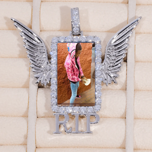 RIP WING 3D CUSTOM PICTURE PENDANT