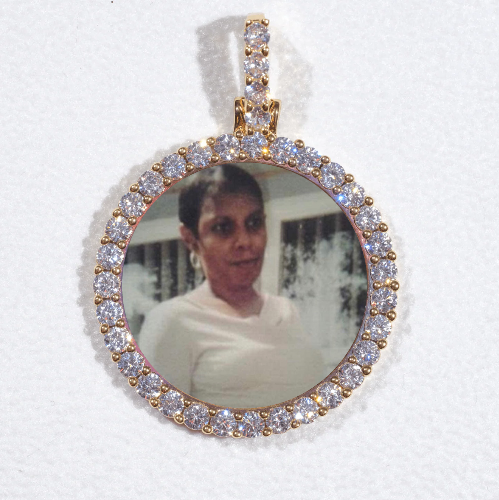 3D CIRCLE CUSTOM PICTURE PENDANT SMALL SIZE