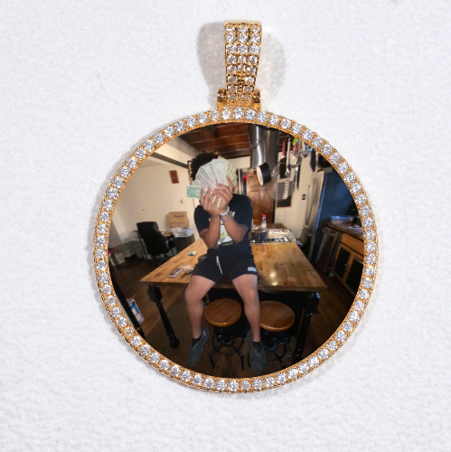 MEDIUM 3D CIRCLE CUSTOM PICTURE PENDANT