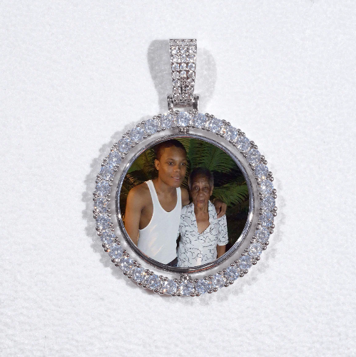 3D Spinning 2-Faced Custom Picture Pendant