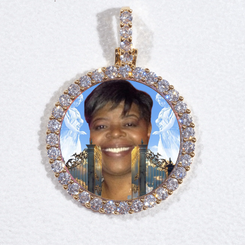 3D CIRCLE CUSTOM PICTURE PENDANT SMALL SIZE