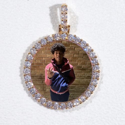 3D CIRCLE CUSTOM PICTURE PENDANT SMALL SIZE