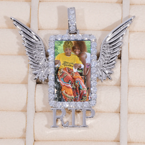 RIP WING 3D CUSTOM PICTURE PENDANT