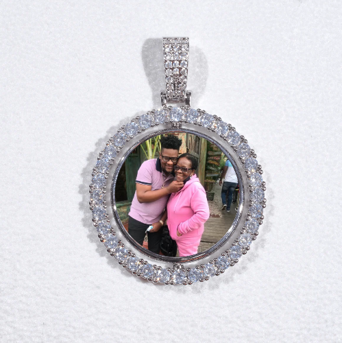 3D Spinning 2-Faced Custom Picture Pendant