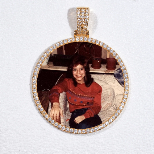 MEDIUM 3D CIRCLE CUSTOM PICTURE PENDANT