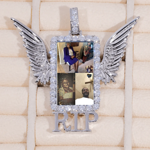 RIP WING 3D CUSTOM PICTURE PENDANT