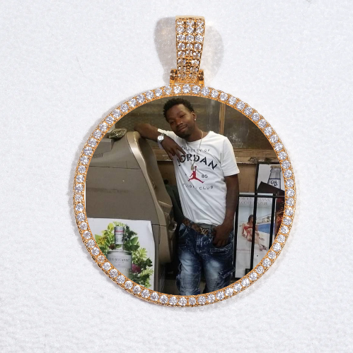 MEDIUM 3D CIRCLE CUSTOM PICTURE PENDANT