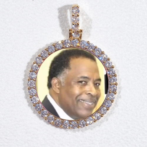 3D CIRCLE CUSTOM PICTURE PENDANT SMALL SIZE