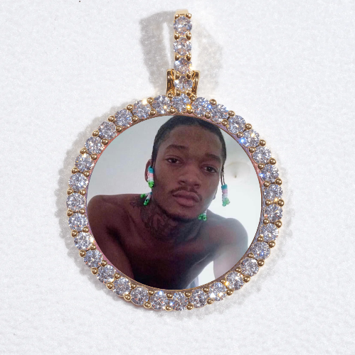 3D CIRCLE CUSTOM PICTURE PENDANT SMALL SIZE