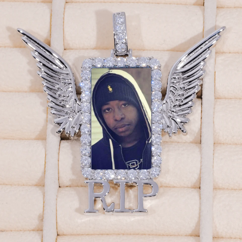 RIP WING 3D CUSTOM PICTURE PENDANT