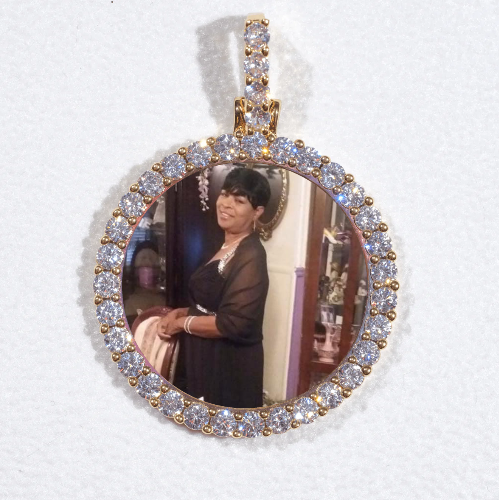 3D CIRCLE CUSTOM PICTURE PENDANT SMALL SIZE