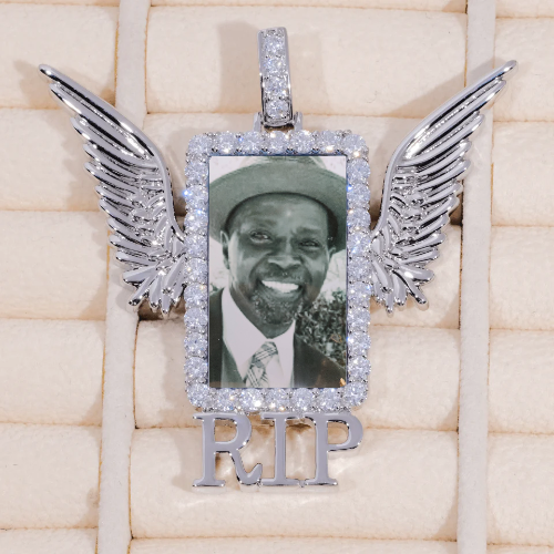 RIP WING 3D CUSTOM PICTURE PENDANT