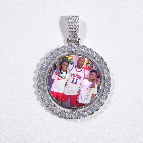 3D Spinning 2-Faced Custom Picture Pendant