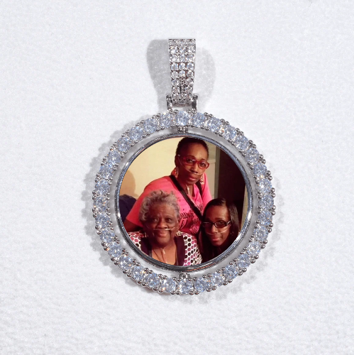 3D Spinning 2-Faced Custom Picture Pendant