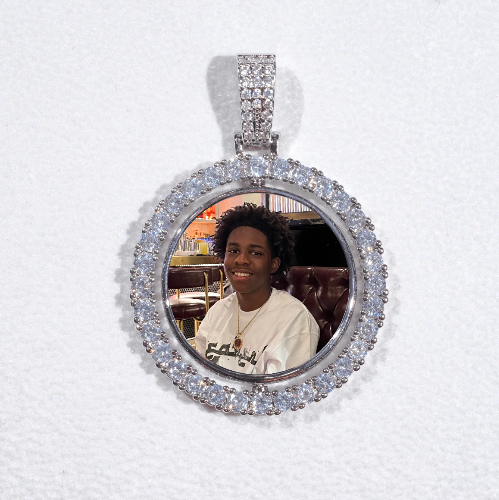 3D Spinning 2-Faced Custom Picture Pendant