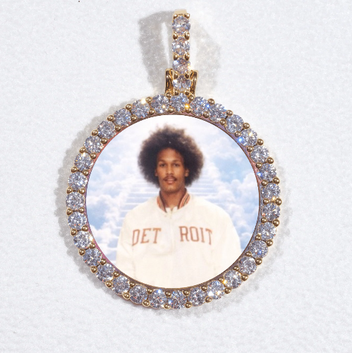 3D CIRCLE CUSTOM PICTURE PENDANT SMALL SIZE