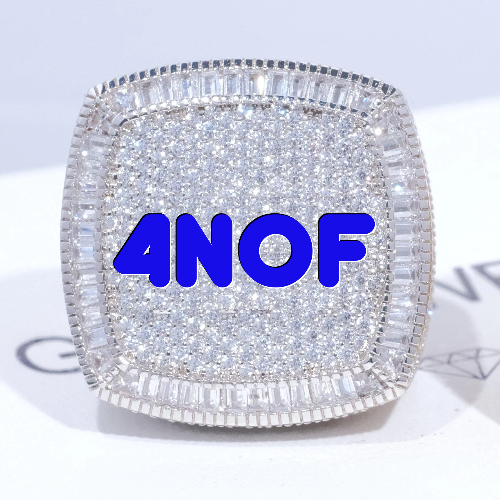 CUSTOM LETTER 3D ICED RING