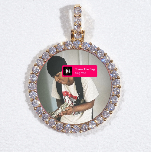 3D CIRCLE CUSTOM PICTURE PENDANT SMALL SIZE