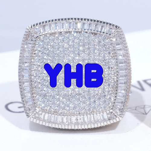 CUSTOM LETTER 3D ICED RING