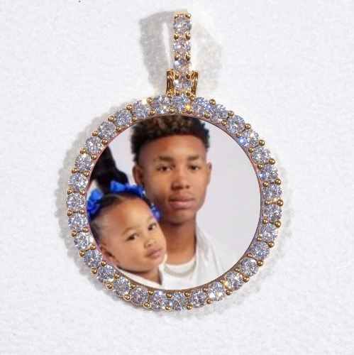 3D CIRCLE CUSTOM PICTURE PENDANT SMALL SIZE