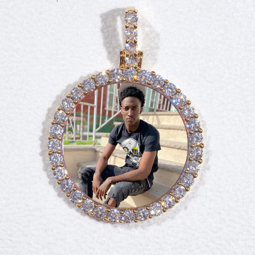 3D CIRCLE CUSTOM PICTURE PENDANT SMALL SIZE