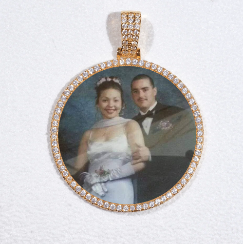 MEDIUM 3D CIRCLE CUSTOM PICTURE PENDANT