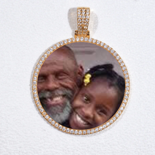 MEDIUM 3D CIRCLE CUSTOM PICTURE PENDANT