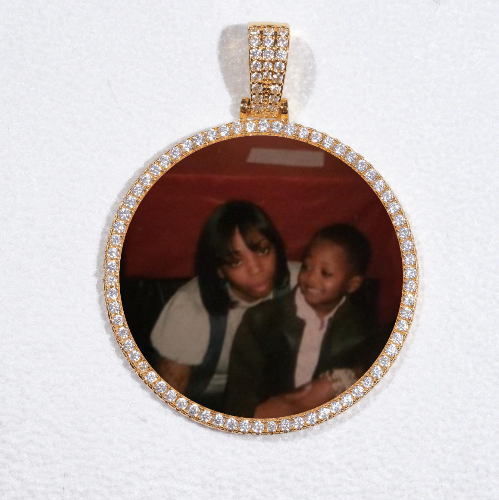 MEDIUM 3D CIRCLE CUSTOM PICTURE PENDANT
