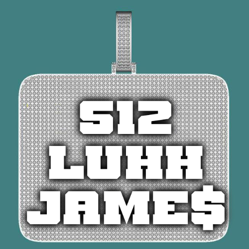 CUSTOM LETTER NECKLACE 3D BIG SQUARE
