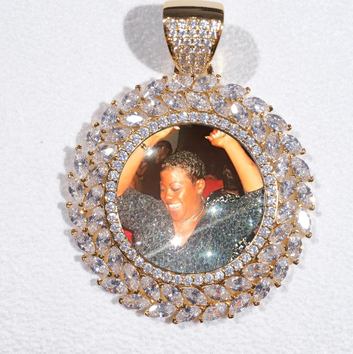 Large 3D Wheat Ear Custom Picture Pendant
