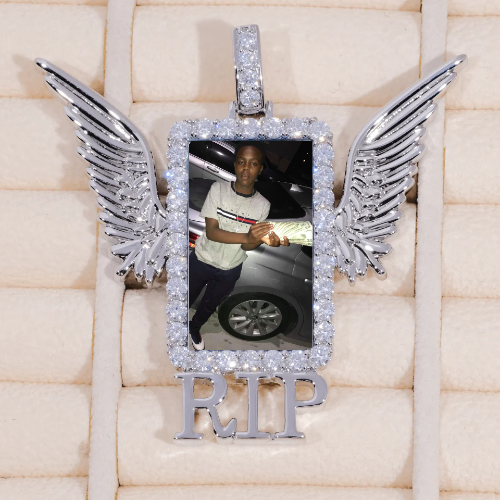 RIP WING 3D CUSTOM PICTURE PENDANT