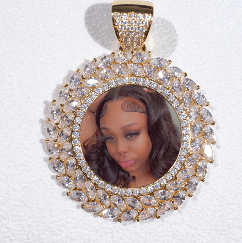 Large 3D Wheat Ear Custom Picture Pendant