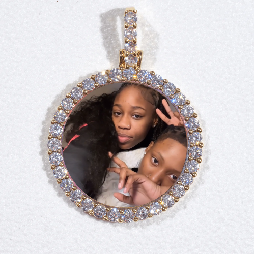 3D CIRCLE CUSTOM PICTURE PENDANT SMALL SIZE