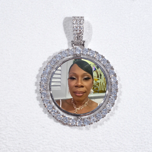 3D Spinning 2-Faced Custom Picture Pendant