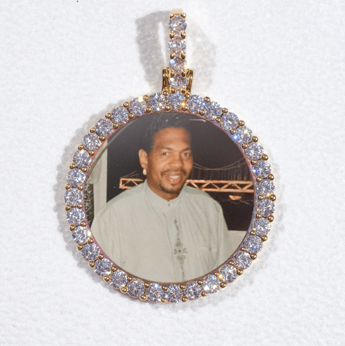 3D CIRCLE CUSTOM PICTURE PENDANT SMALL SIZE