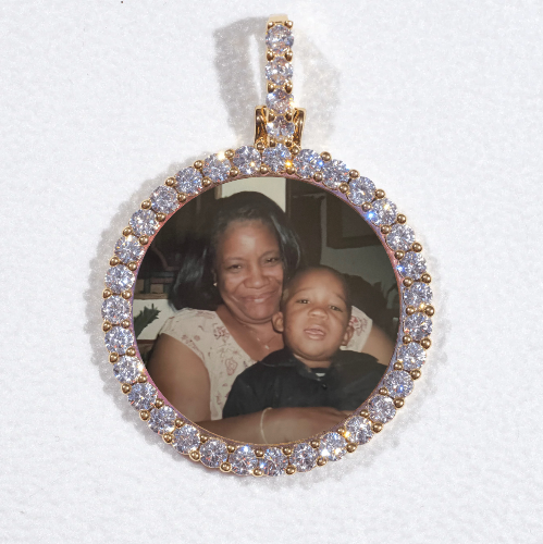3D CIRCLE CUSTOM PICTURE PENDANT SMALL SIZE