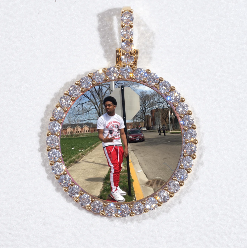 3D CIRCLE CUSTOM PICTURE PENDANT SMALL SIZE
