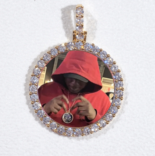 3D CIRCLE CUSTOM PICTURE PENDANT SMALL SIZE