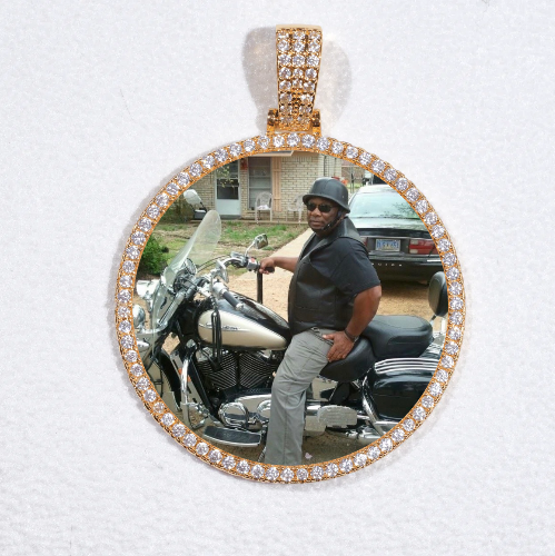 MEDIUM 3D CIRCLE CUSTOM PICTURE PENDANT