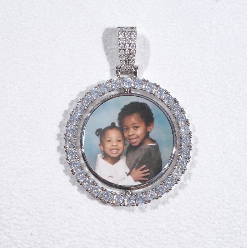 3D Spinning 2-Faced Custom Picture Pendant
