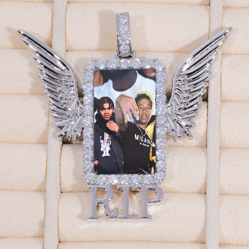 RIP WING 3D CUSTOM PICTURE PENDANT