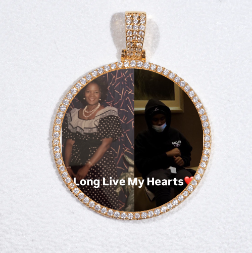MEDIUM 3D CIRCLE CUSTOM PICTURE PENDANT