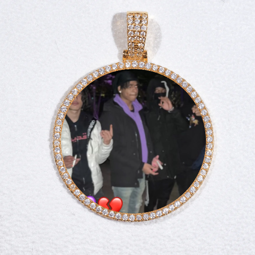 MEDIUM 3D CIRCLE CUSTOM PICTURE PENDANT