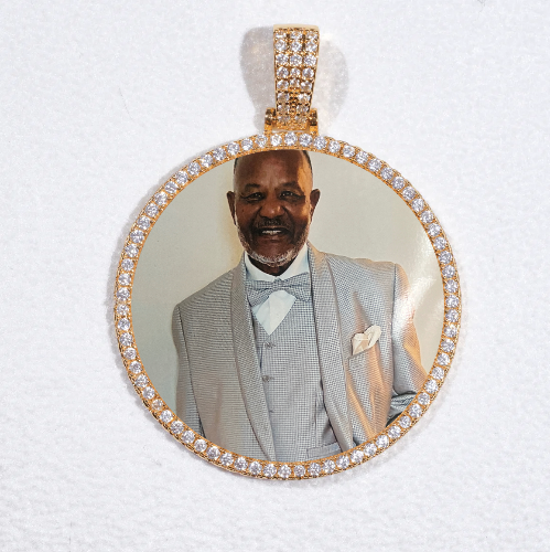 MEDIUM 3D CIRCLE CUSTOM PICTURE PENDANT