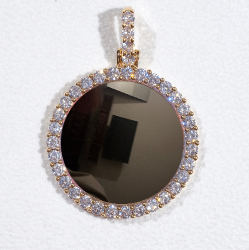 3D CIRCLE CUSTOM PICTURE PENDANT SMALL SIZE