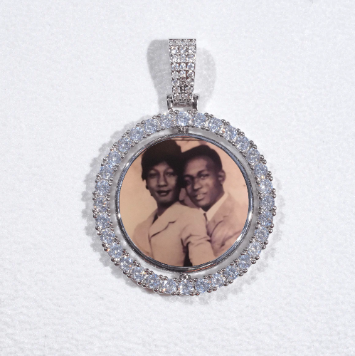 3D Spinning 2-Faced Custom Picture Pendant
