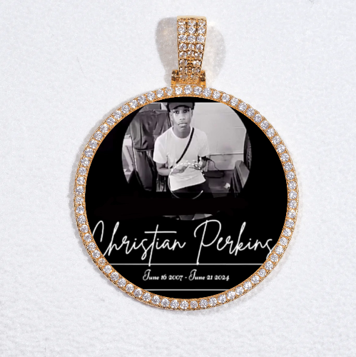 MEDIUM 3D CIRCLE CUSTOM PICTURE PENDANT