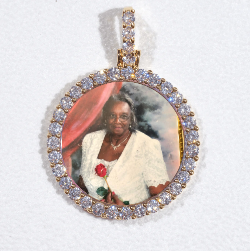 3D CIRCLE CUSTOM PICTURE PENDANT SMALL SIZE